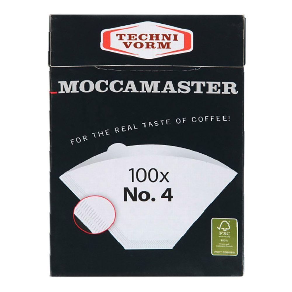 Kavos Aparatas - Moccamaster 85022 Popierinis Filtras 100 vnt. Baltas
