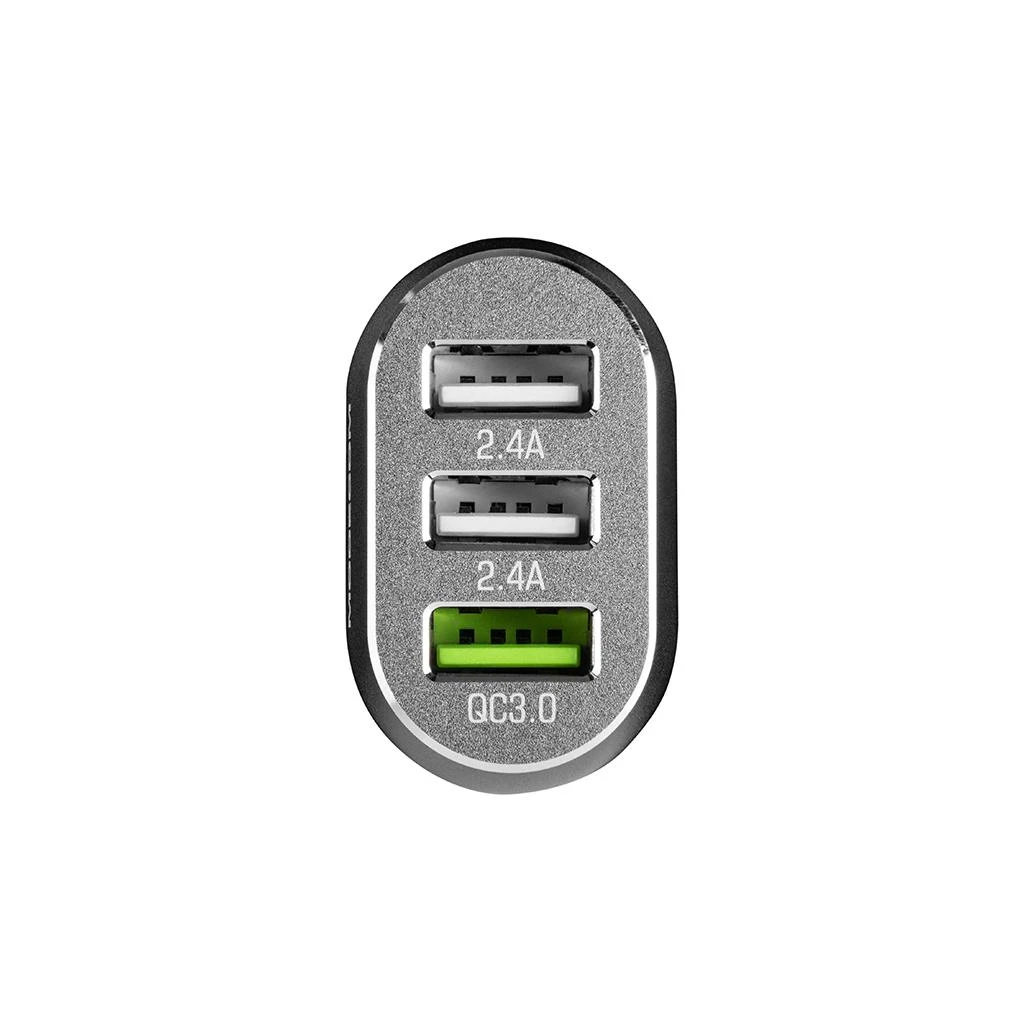MODECOM automobilinis įkroviklis MC-CU3 (Quick Charge 3.0 + 2x USB)