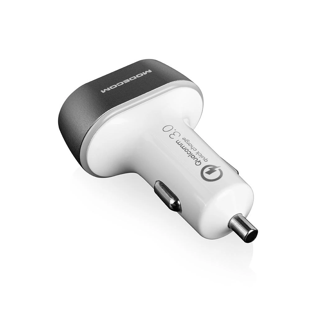 MODECOM automobilinis įkroviklis MC-CU3 (Quick Charge 3.0 + 2x USB)