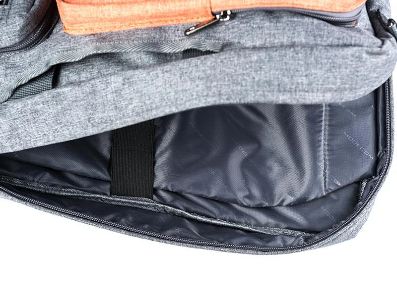 Bag for laptop MODECOM RENO TOR-MC-RENO-ORG (15,6", Pilkas and oranžinis)