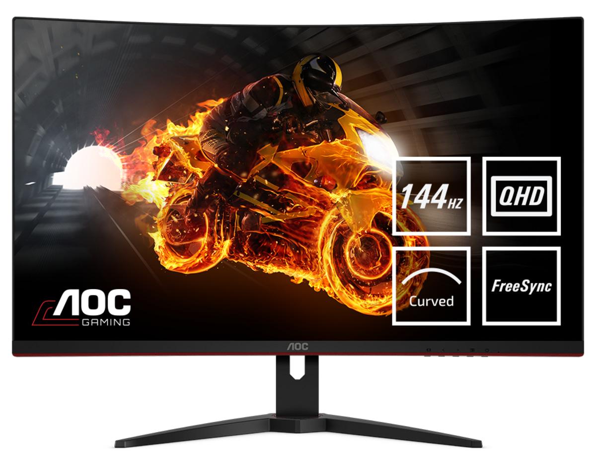 Monitorius AOC CQ32G1 31.5inch VA curved monitor 2560x1440 144Hz 1ms 300cd  DP HDMI | Varle.lt