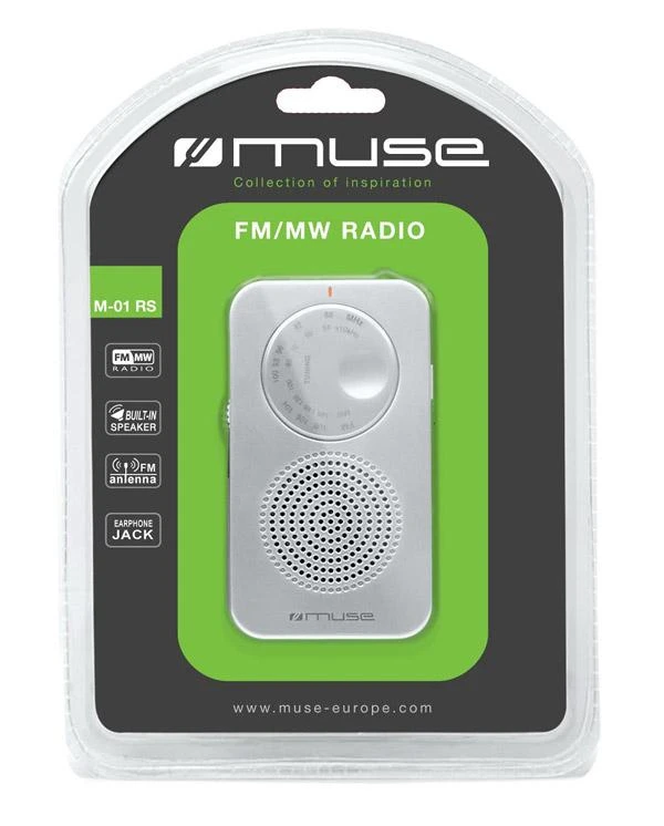 Muse | Pocket radio | M-01 RS | Juodas