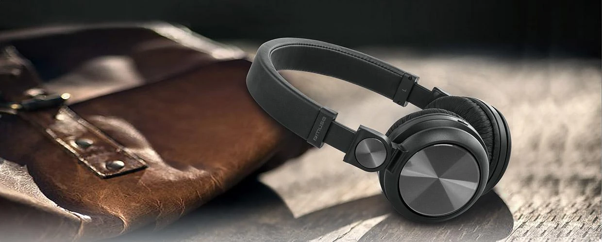 Belaidės ausinės Muse M-276BT, Juodos