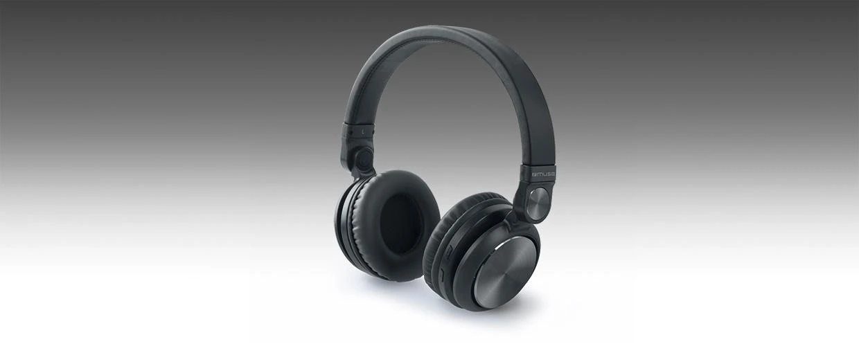 Belaidės ausinės Muse M-276BT, Juodos