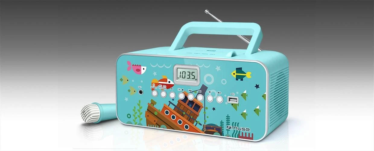 Muse Mūza | M-29KB | Nešiojamas radijo CD/MP3 grotuvas su USB | 30 W | Vaizdas