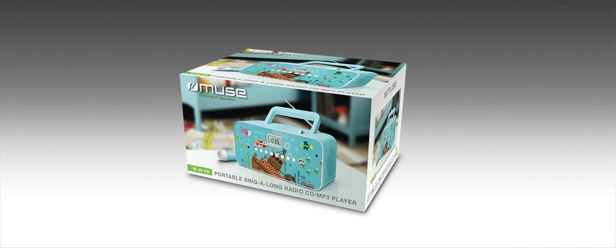 Muse Mūza | M-29KB | Nešiojamas radijo CD/MP3 grotuvas su USB | 30 W | Vaizdas