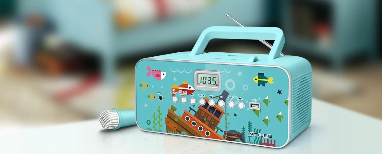 Muse Mūza | M-29KB | Nešiojamas radijo CD/MP3 grotuvas su USB | 30 W | Vaizdas