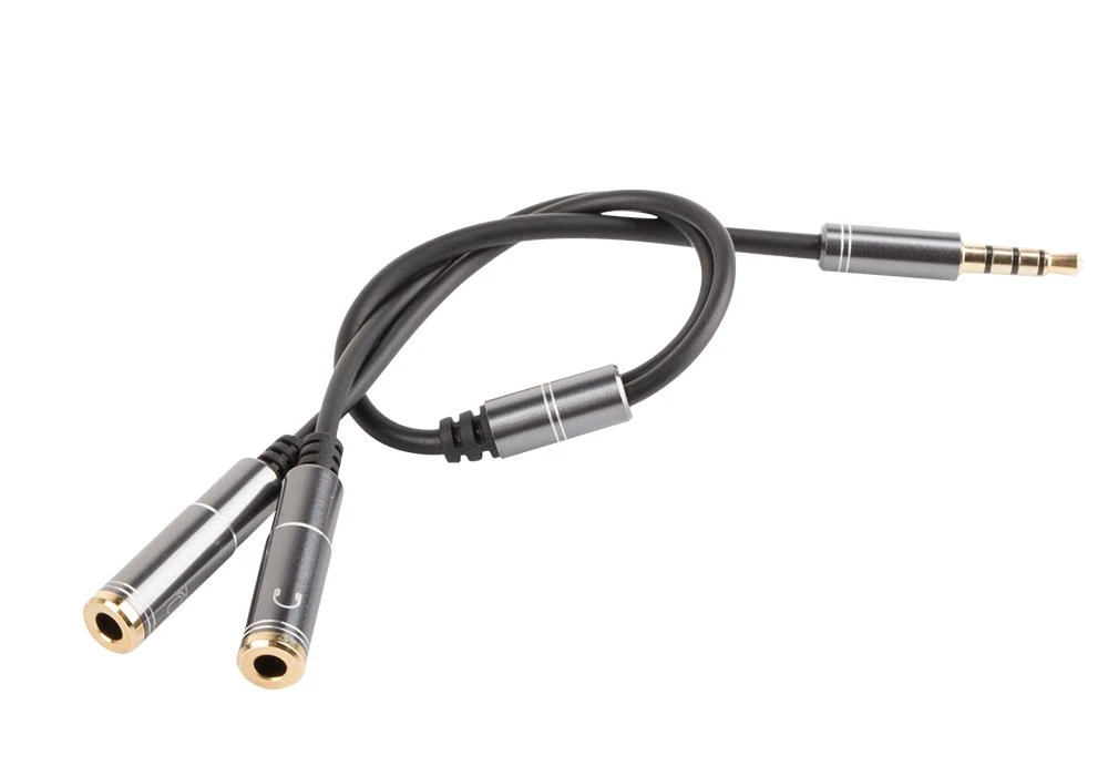 Genesis NATEC NKA-0729 aukščiausios kokybės 4 PIN ausinių adapteris, skirtas PS4 kompiuteriui