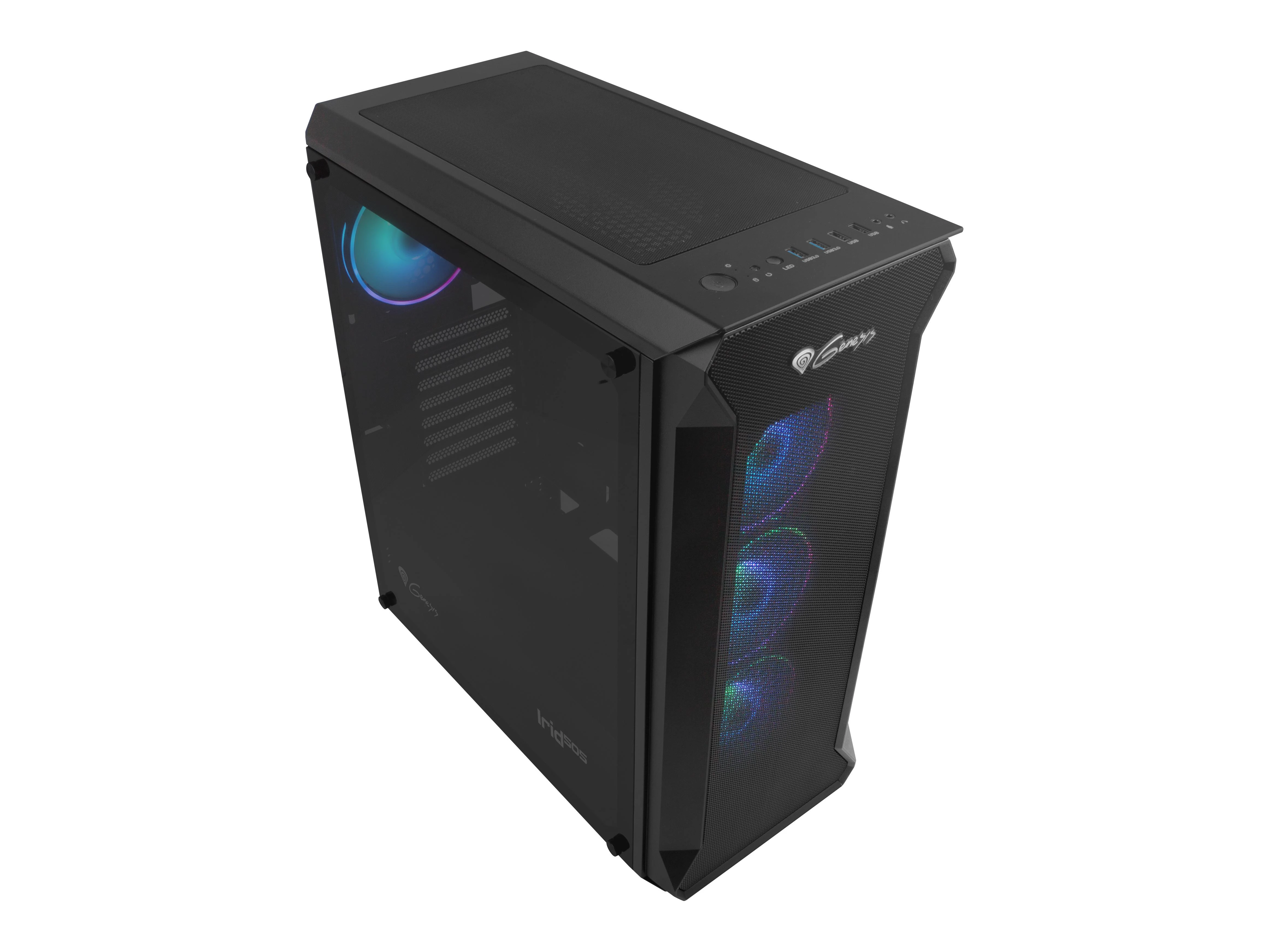 Genesis | PC Case | IRID 505 ARGB | Juodas | Midi-Tower