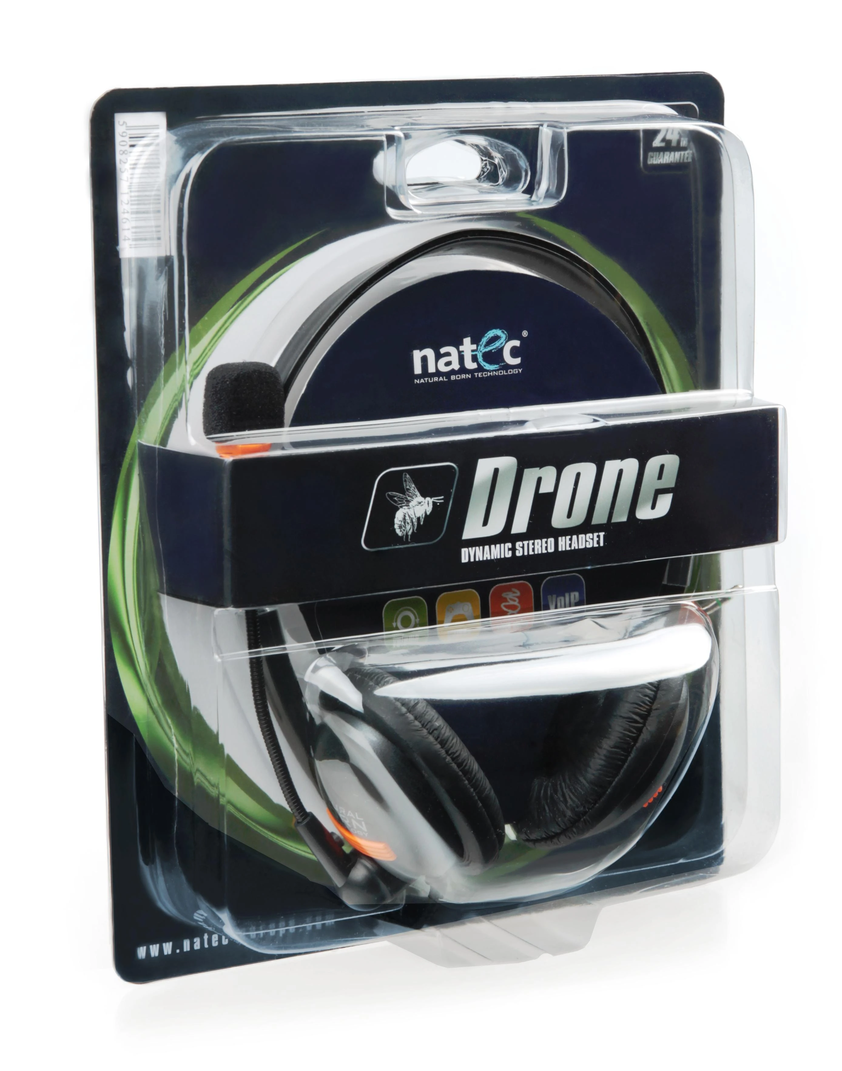 Natec Drone ausinės pakuotėje