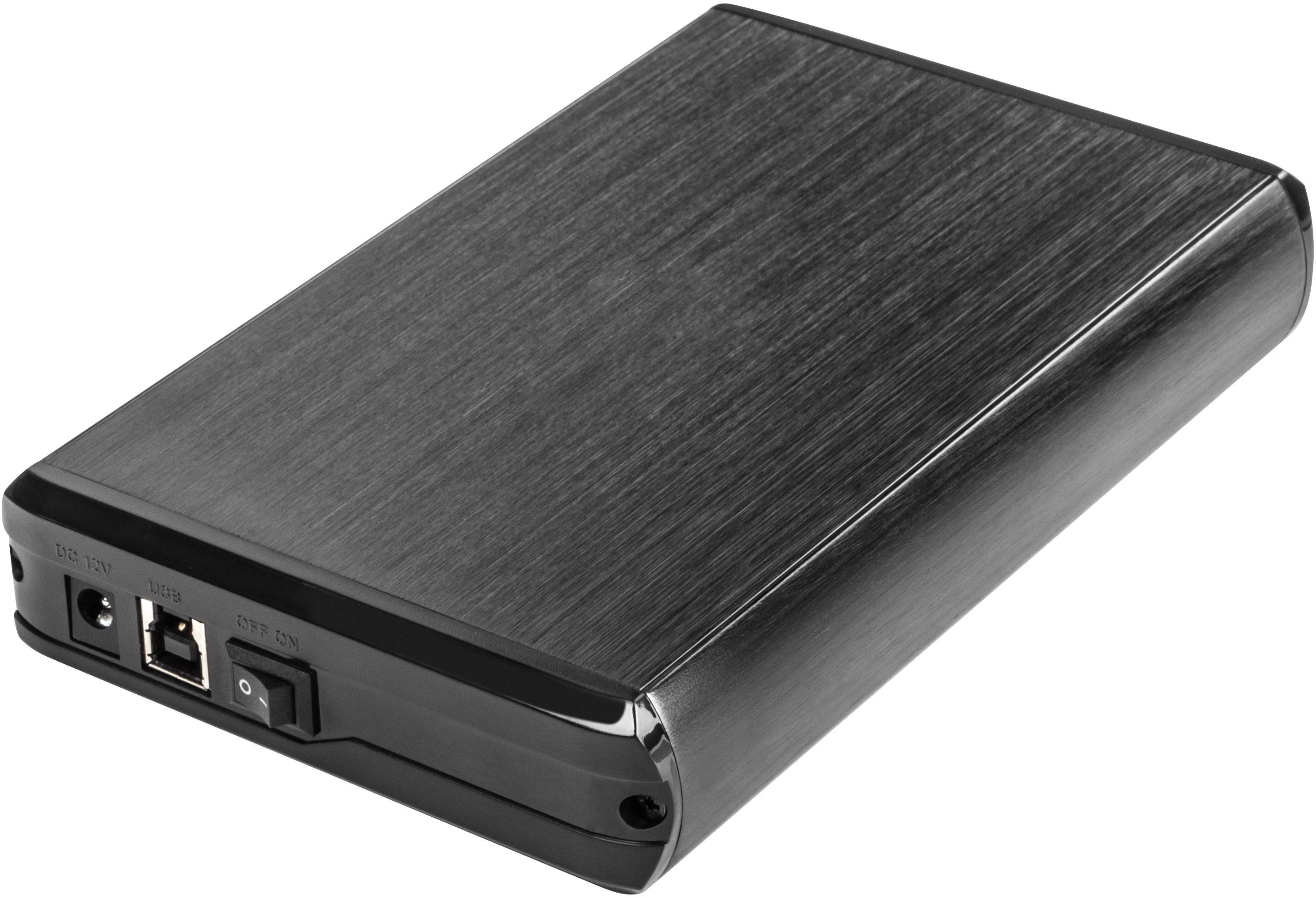 Kietasis diskas NATEC NKZ-0448 RHINO išorinis USB 3.0 korpusas skirtas 3,5 colio SATA HDD juodas aliuminis