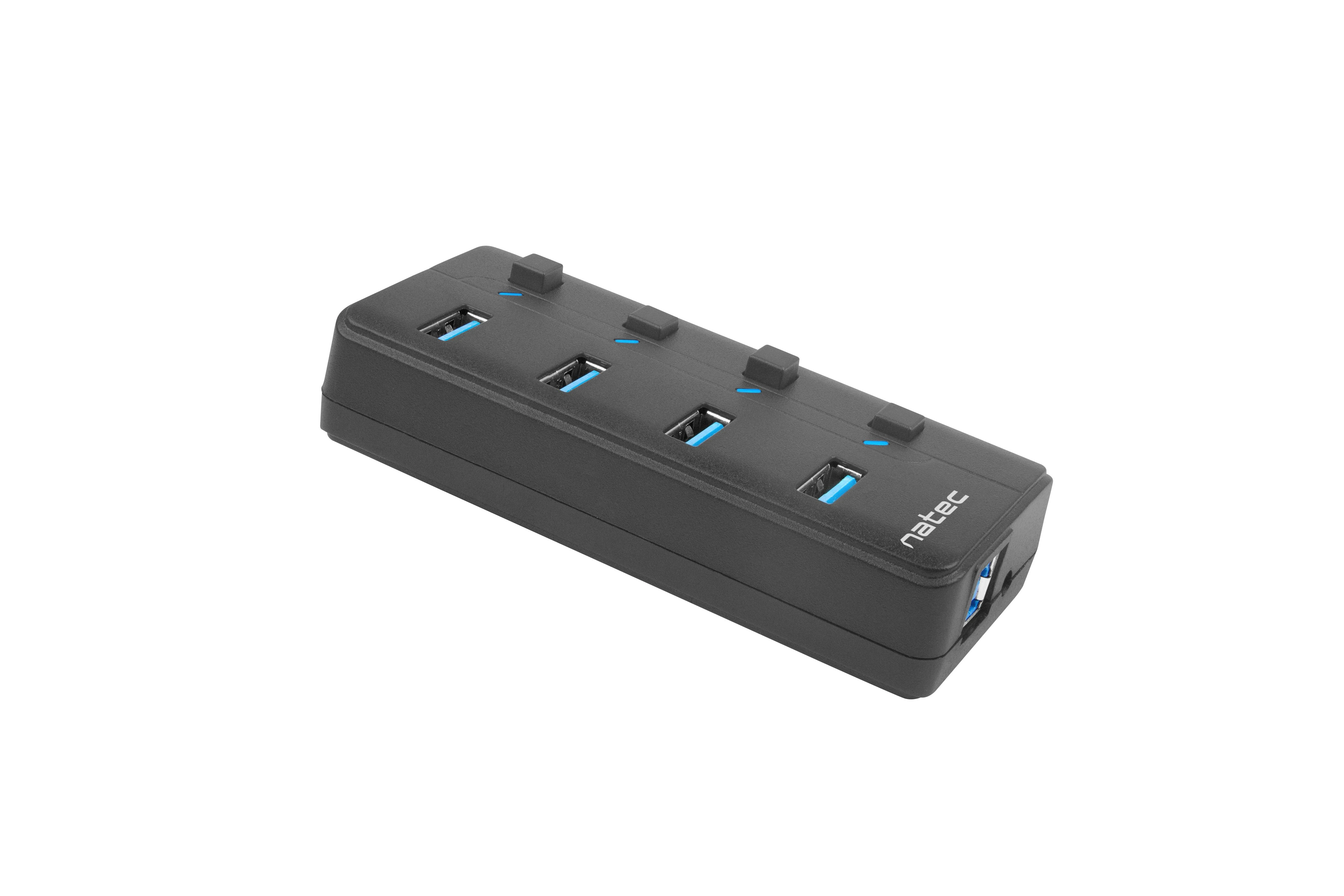 NATEC Mantis2 USB 3.0 šakotuvas su mygtukais