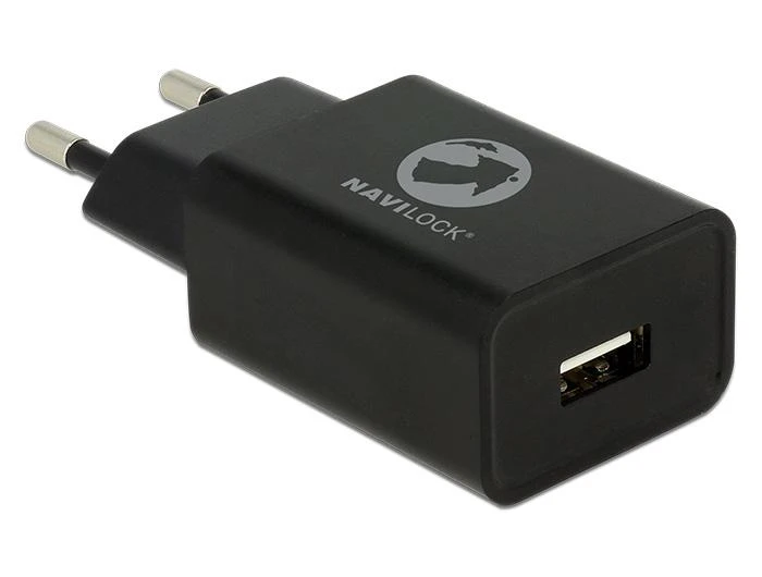 Navilock išorinis maitinimo šaltinis USB A lizdas 1x 5 V 2,4 A 12 W juodas