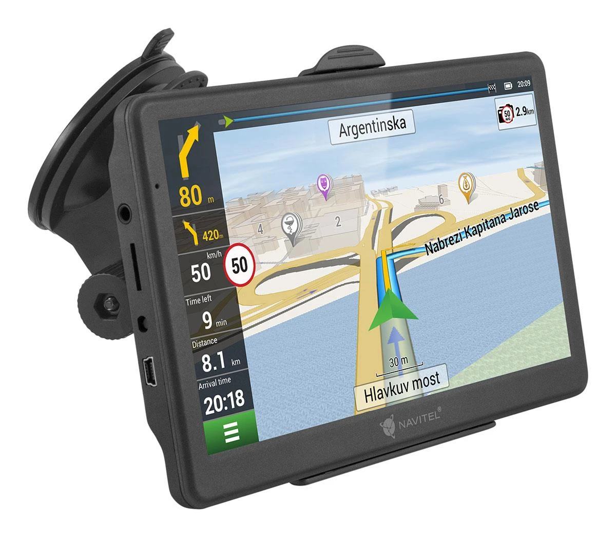 Navitel | GPS Navigation | MS700 | GPS (satellite) | 800 х 480 pikselių | Maps included