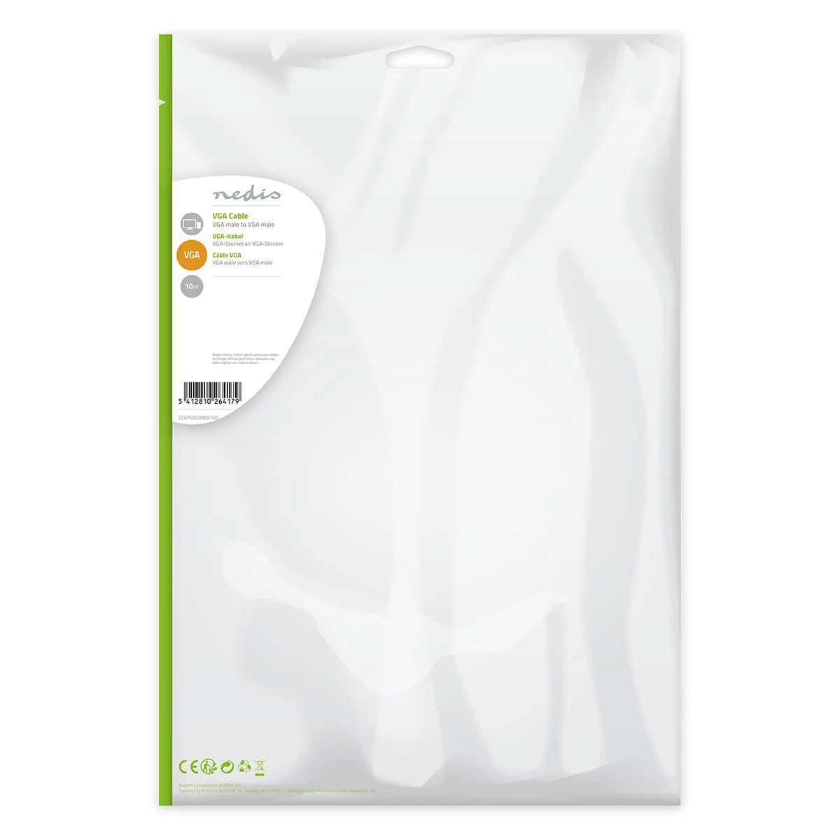 Nedis Adapteris to Transfer VGA (M) to VGA (M) 10m Juodas