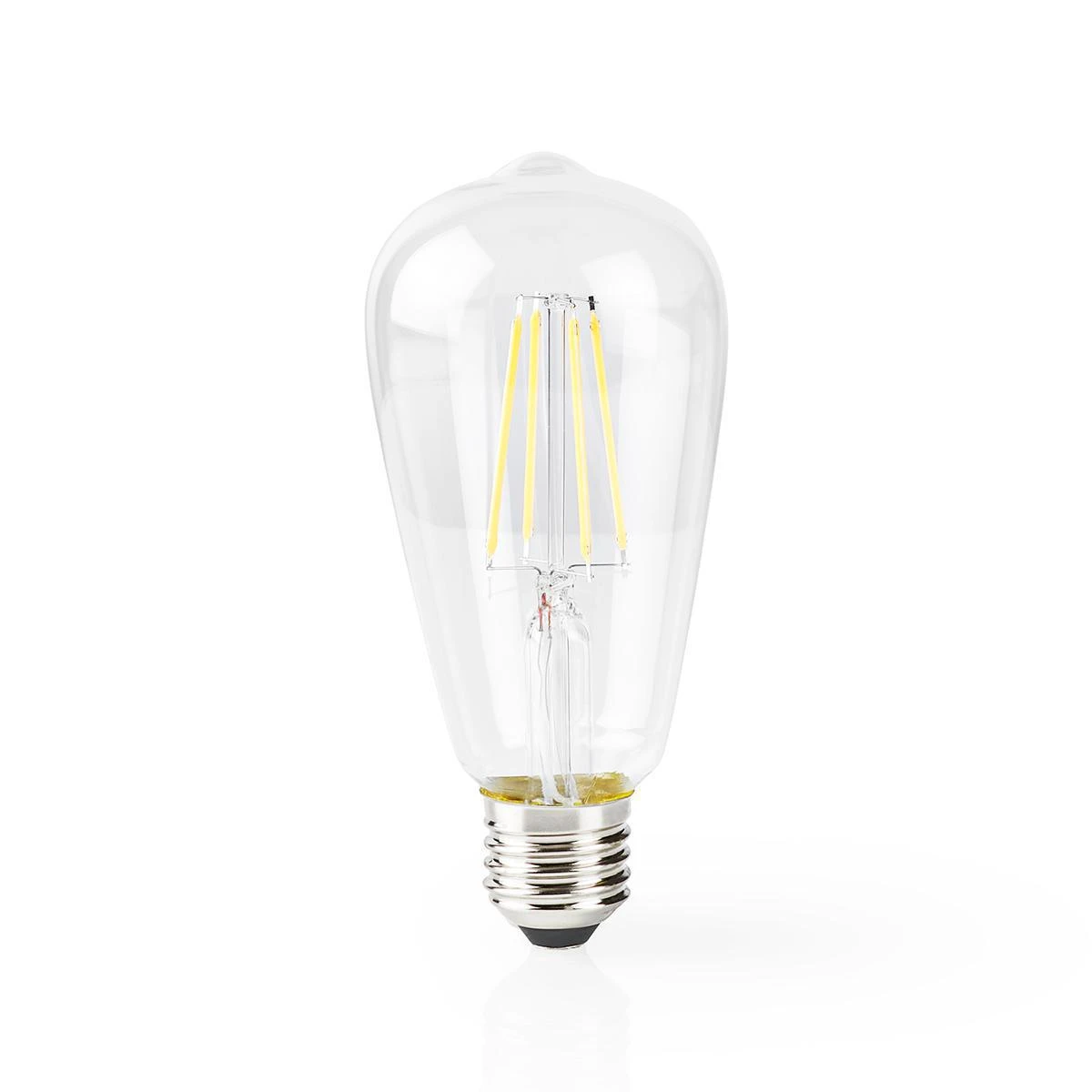 Nedis WLAN Smart LED kaitrinė lemputė (WIFILF10WTST64) - E27, ST64, 5 W, 500 lm, Skaidri