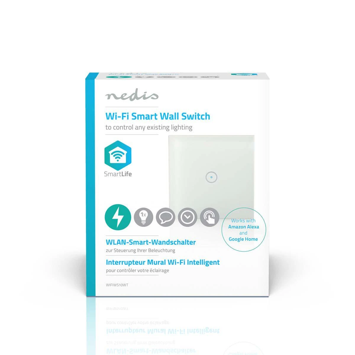 Nedis WiFi Smart Light Switch (WIFIWS10WT) – paprasta