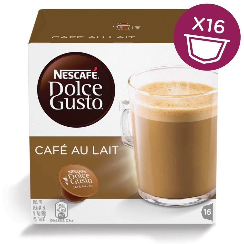 Kava Nescafe Dolce Gusto Café au lait 160g 16 kapsulių