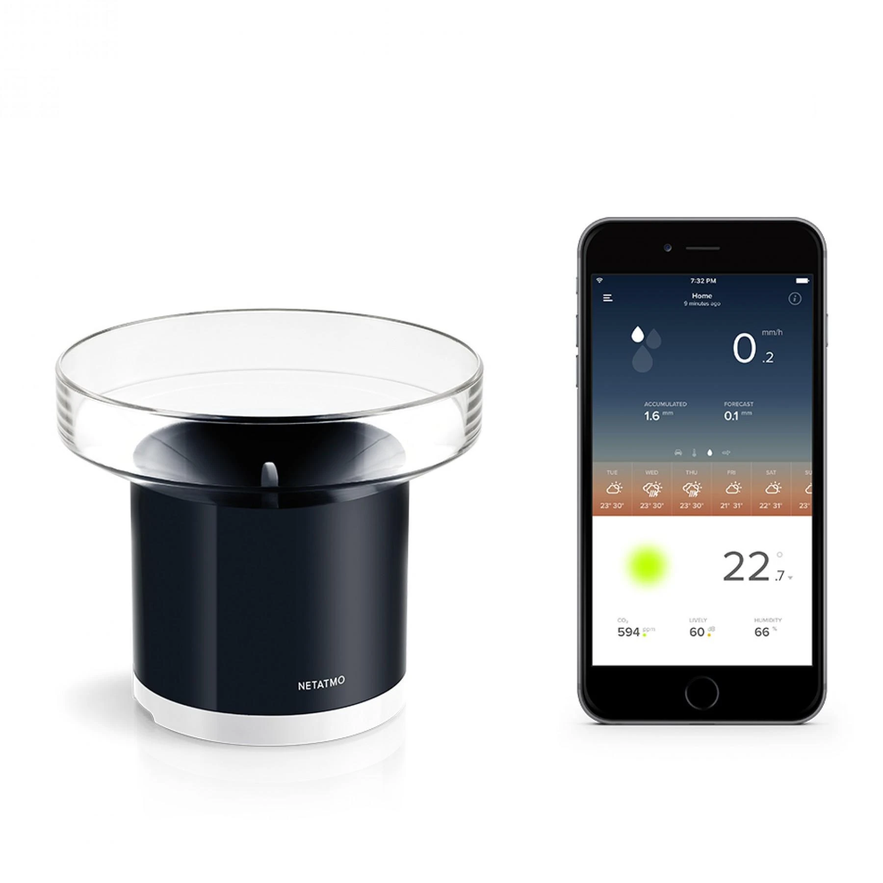 Netatmo išmanusis lietaus matuoklis