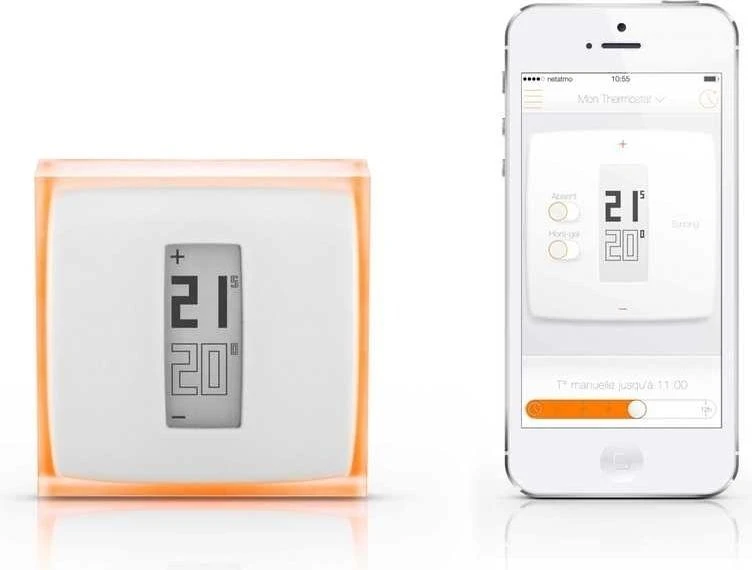 Netatmo NTH01 - Oranžinis,Baltas - LCD - AAA - 1 year(s) - 0 - 50 °C - 0.5 °C