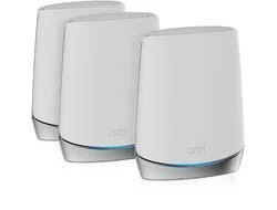 Netgear Orbi WiFi 6 belaidis maršrutizatorius Trijų juostų (2,4 GHz / 5 GHz / 5 GHz) Gigabitinis eternetas Nerūdijančiojo plieno, Balta