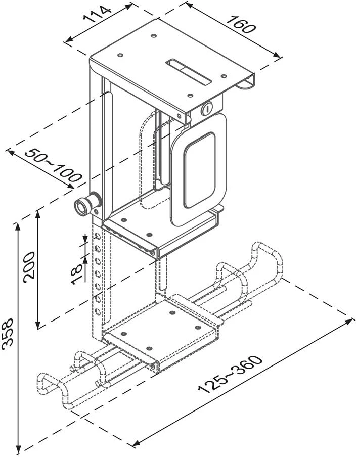 Laikiklis Neomounts Newstar CPU-D075LK