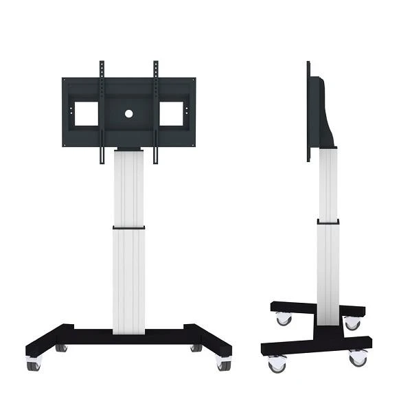 Laikiklis „Neomounts NEWSTAR“ motorizuotas mobilus grindų stovas - VESA 200X200 iki 800X600 42-100" Sidabrinis