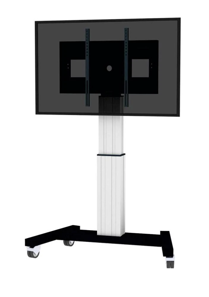 Laikiklis „Neomounts NEWSTAR“ motorizuotas mobilus grindų stovas - VESA 200X200 iki 800X600 42-100" Sidabrinis