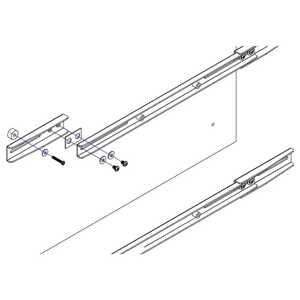 Laikiklis Neomounts NEWSTAR VESA CONVERSION STRIPS - VESA 600X450 TO 800X450 - Sidabrinis
