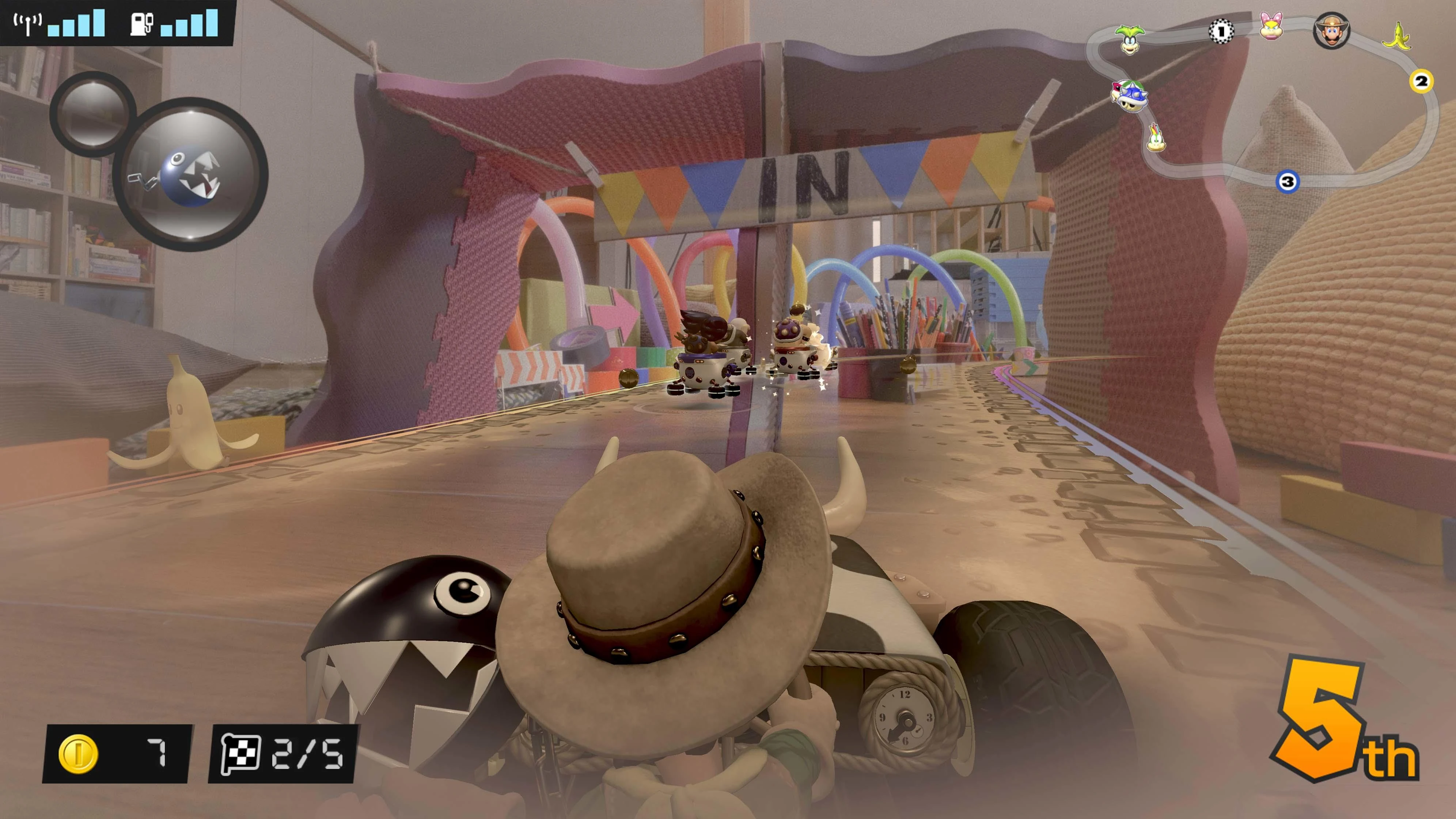 Nintendo Mario Kart Live Home Circuit LUIGI mašinėlės rinkinys