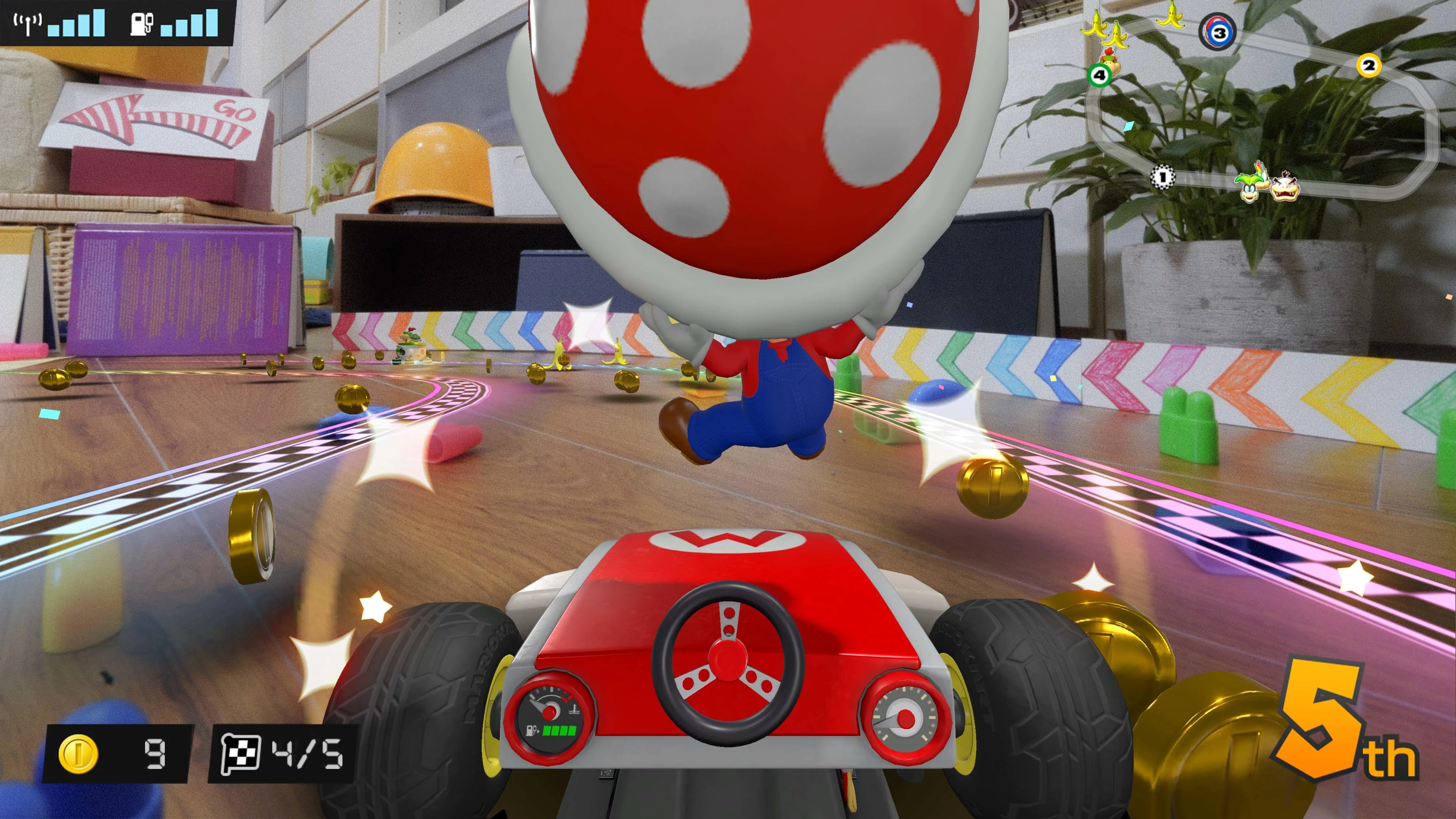 Nintendo Mario Kart Live Home Circuit LUIGI mašinėlės rinkinys