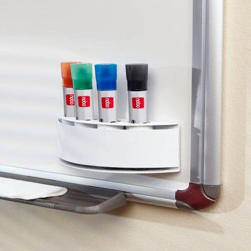 Magnetinės lentos žymeklių laikiklis NOBO Planning, 4 žymekliai