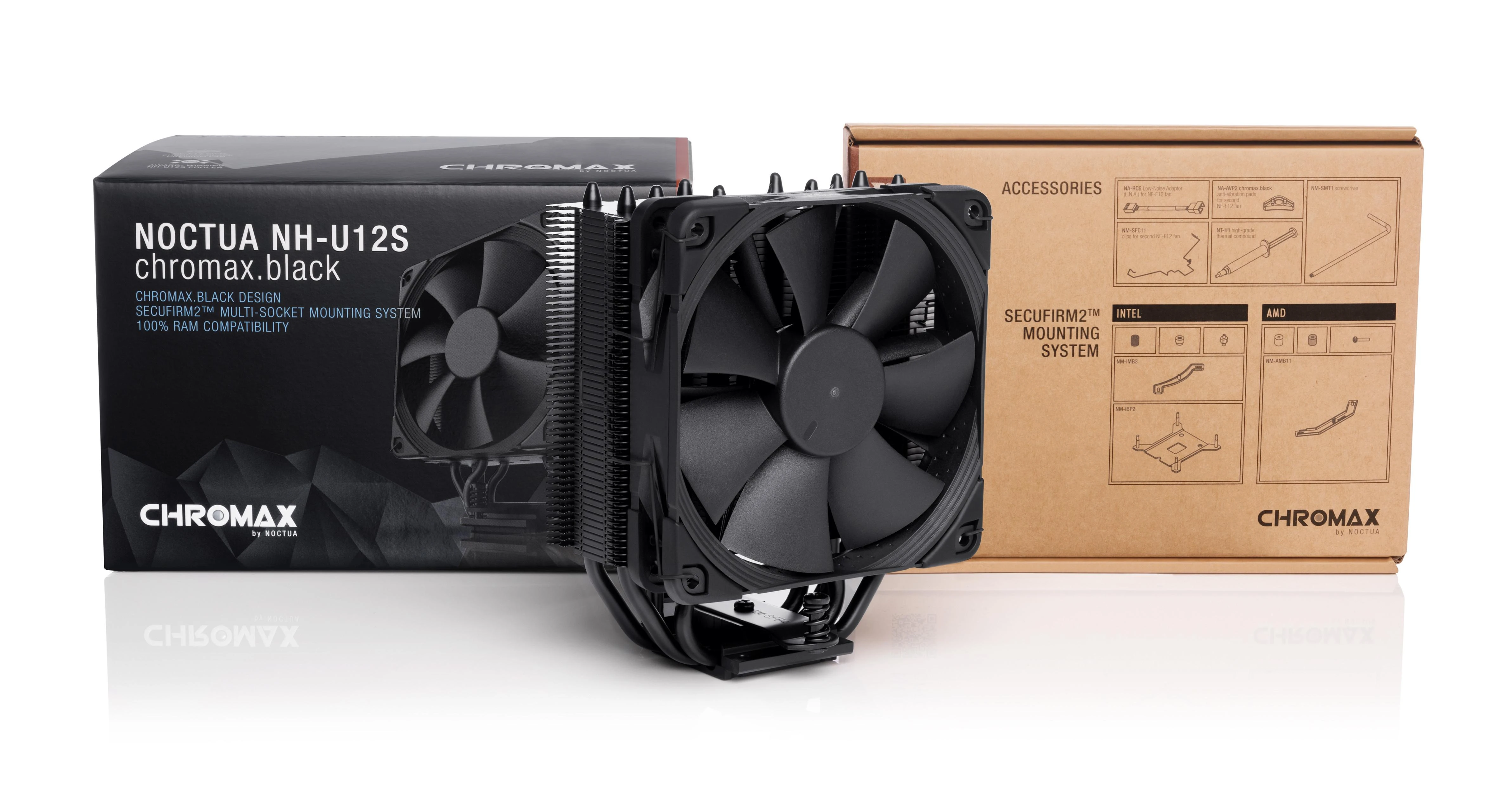 Noctua NH-U12S chromax.black su komplektacija