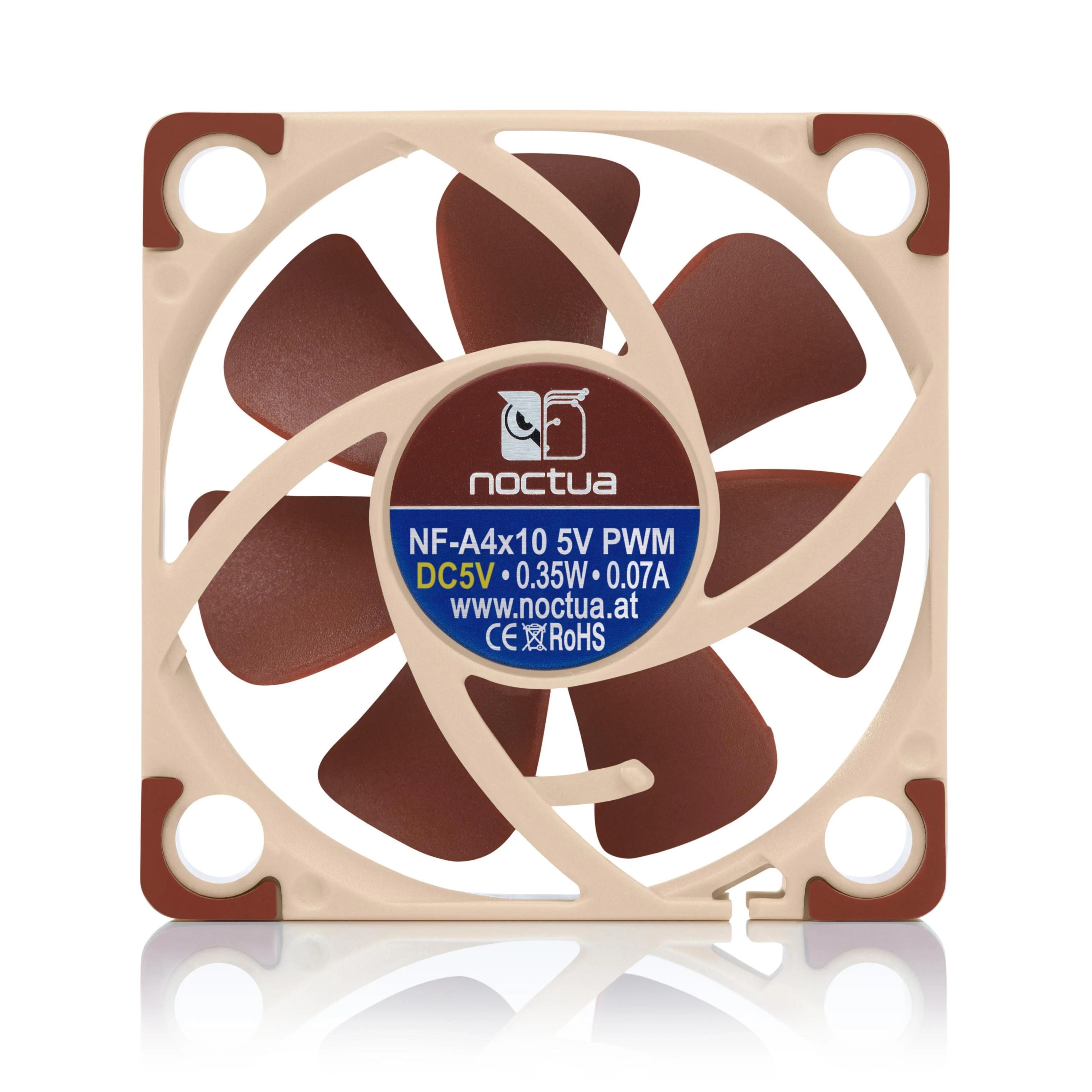 Korpuso Ventiliatorius - Noctua NF A4x10 5V PWM Rudas