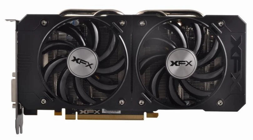 XFX vaizdo plokštė su dviguba ventiliatorių sistema