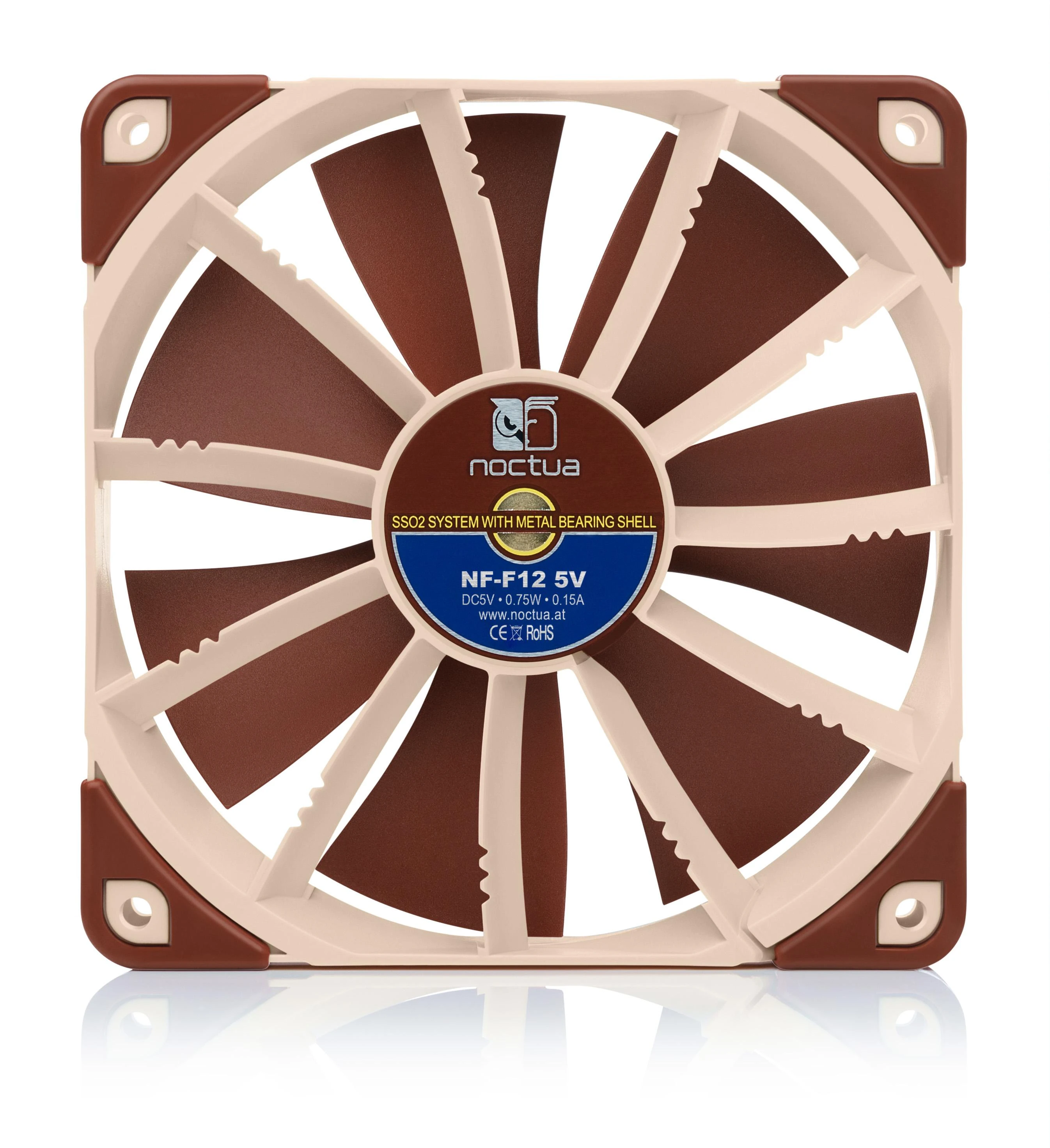 Noctua NF-F12 5V korpuso ventiliatorius – 120mm