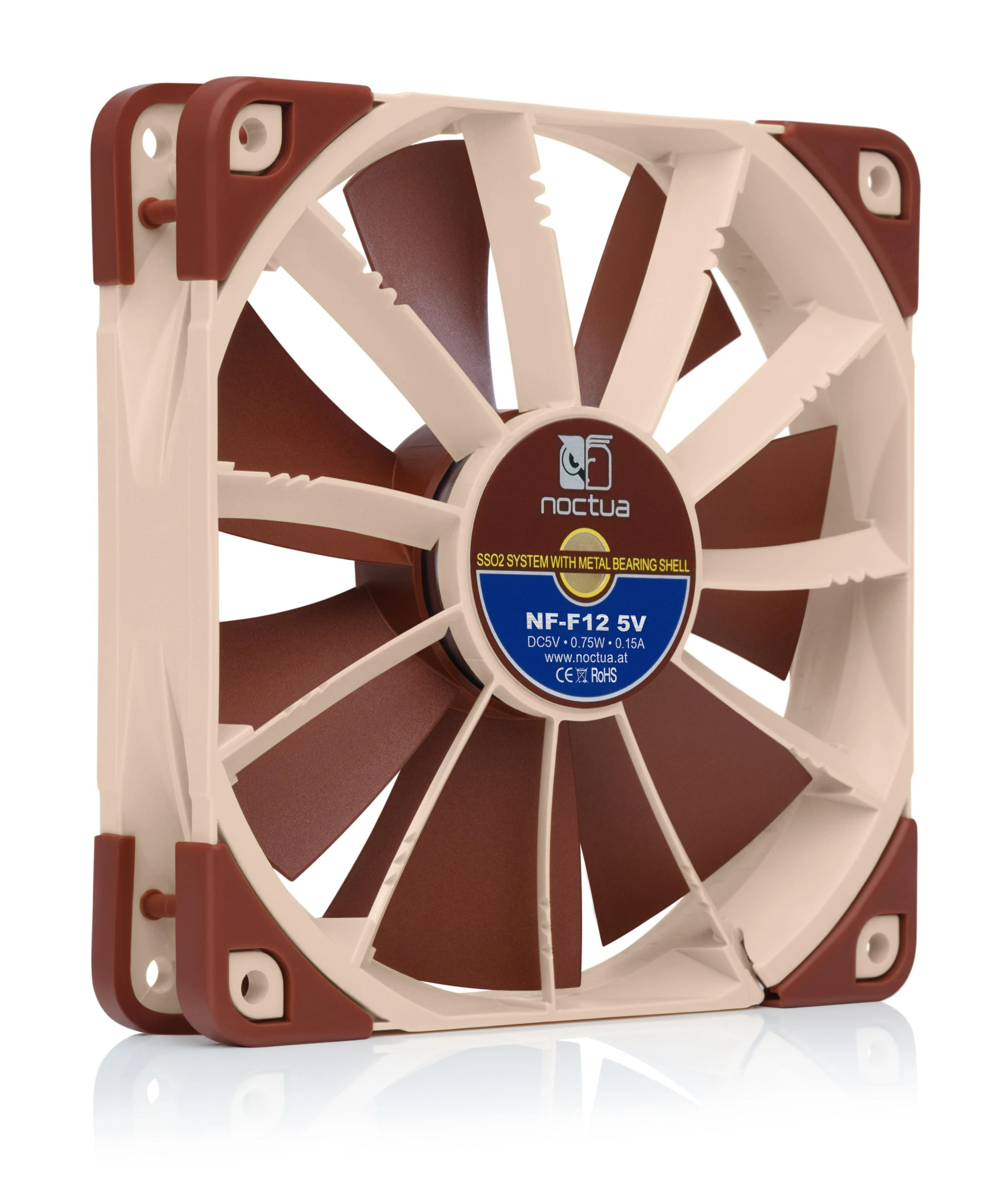 Noctua NF-F12 5V korpuso ventiliatorius – 120mm