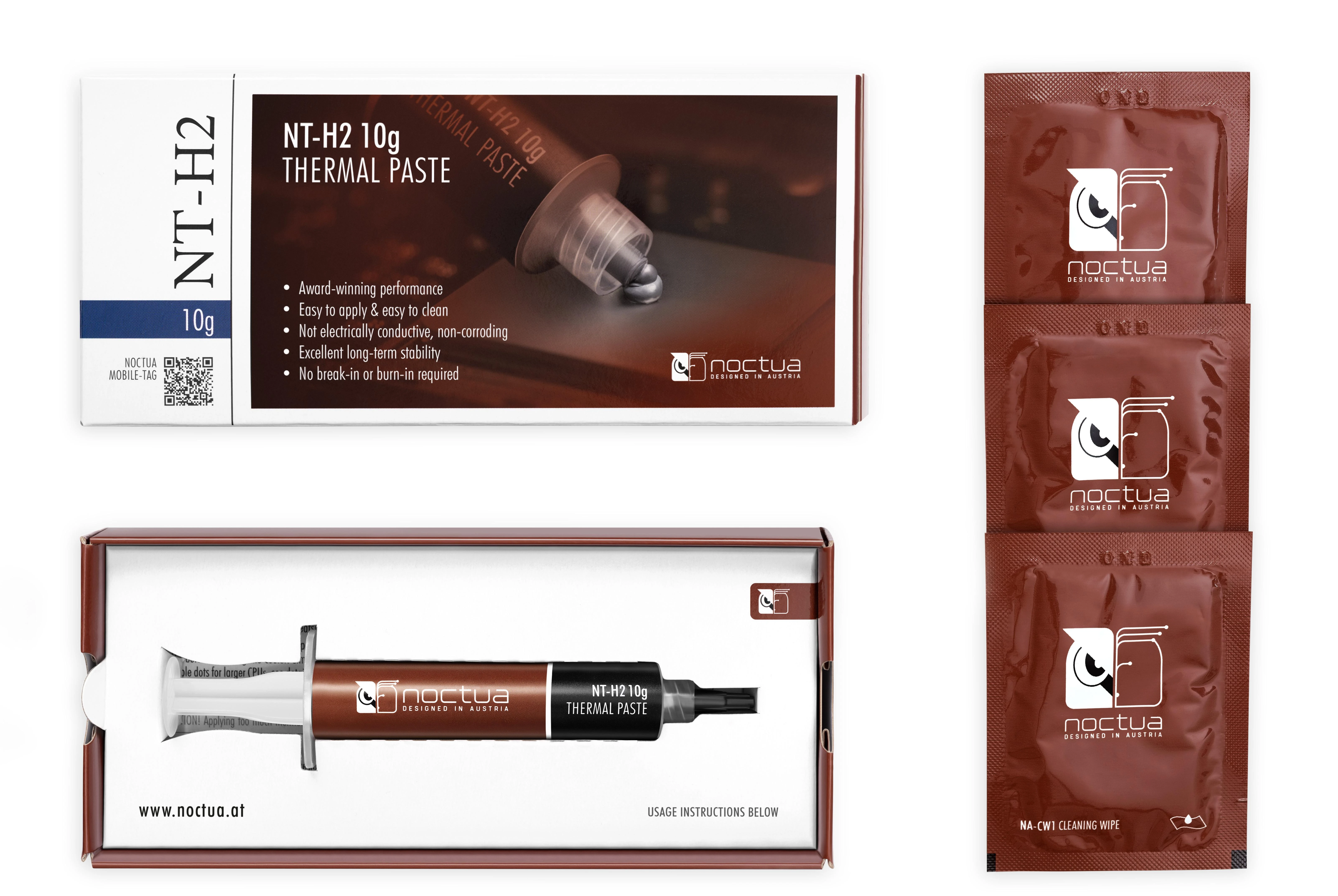 Noctua NT-H2 - 2.81 g/cm³ - Gray - -50 - 200 °C - 3.6 ml - 10 g - 75 mm
