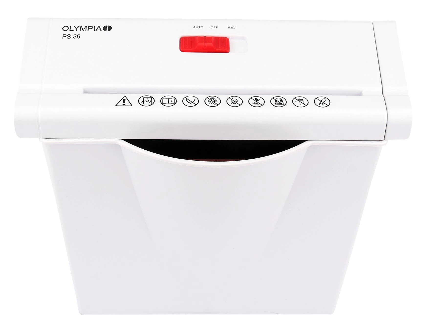 Olympia PS 36 popieriaus smulkintuvas baltas