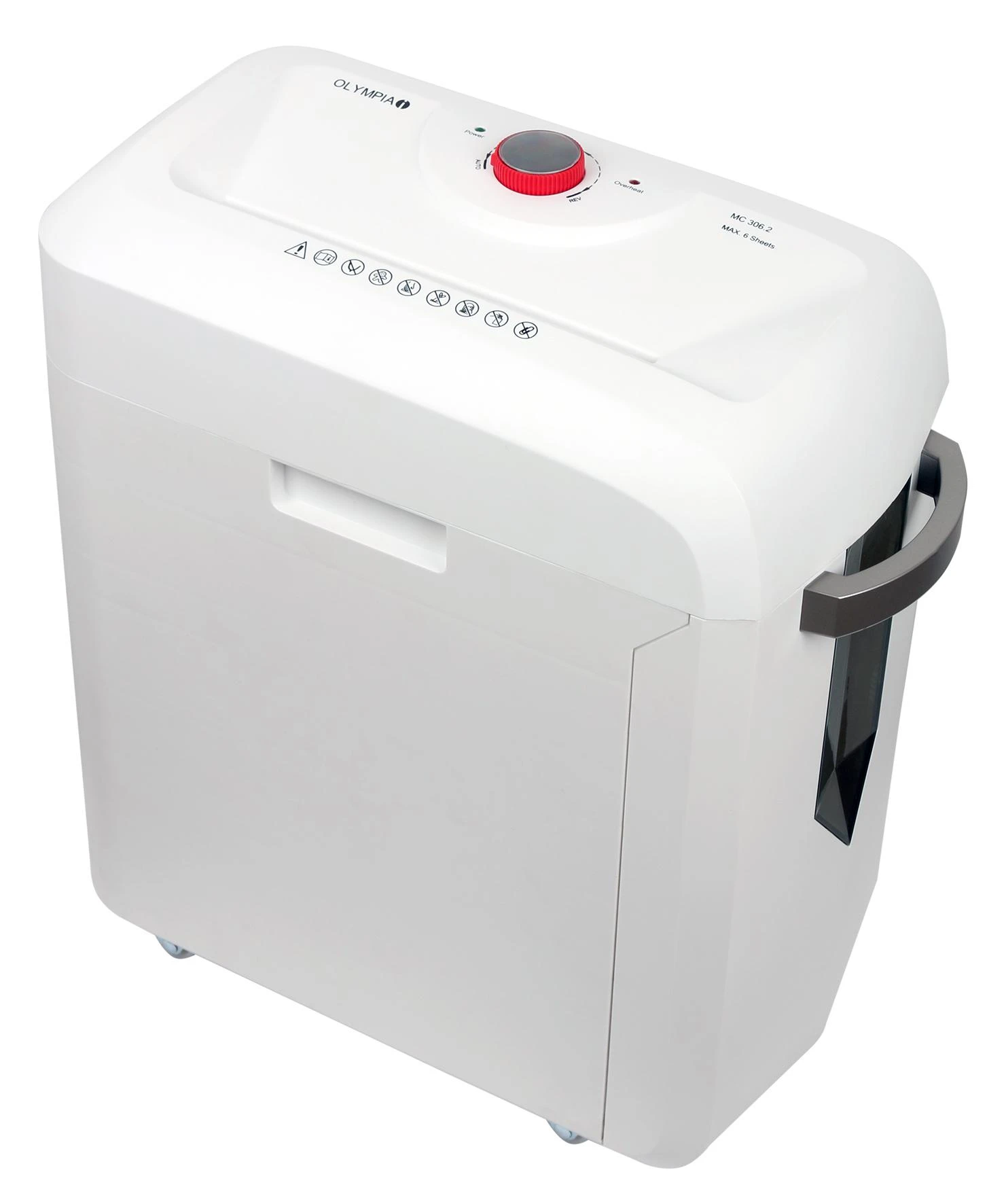 Olympia MC 306.2 popieriaus smulkintuvas su valdymo ratuku