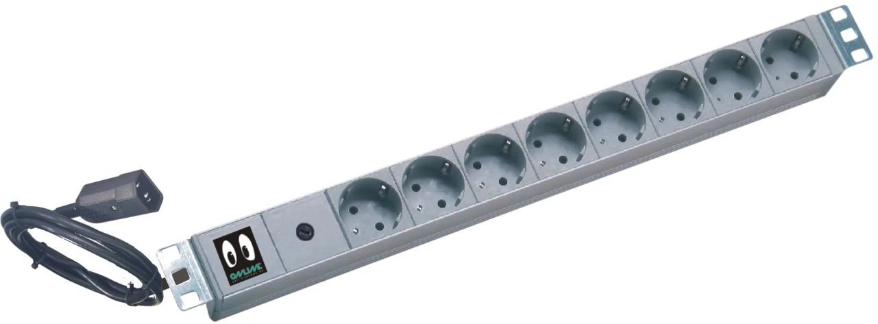 Online Usv Systeme Internetinis USV Systeme Power Strip 8 lizdai 10A Schuko (KG10A8SCH-RACK)