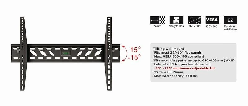 Opticum Stiprus Prima sienos laikiklis 30 "- 70" '