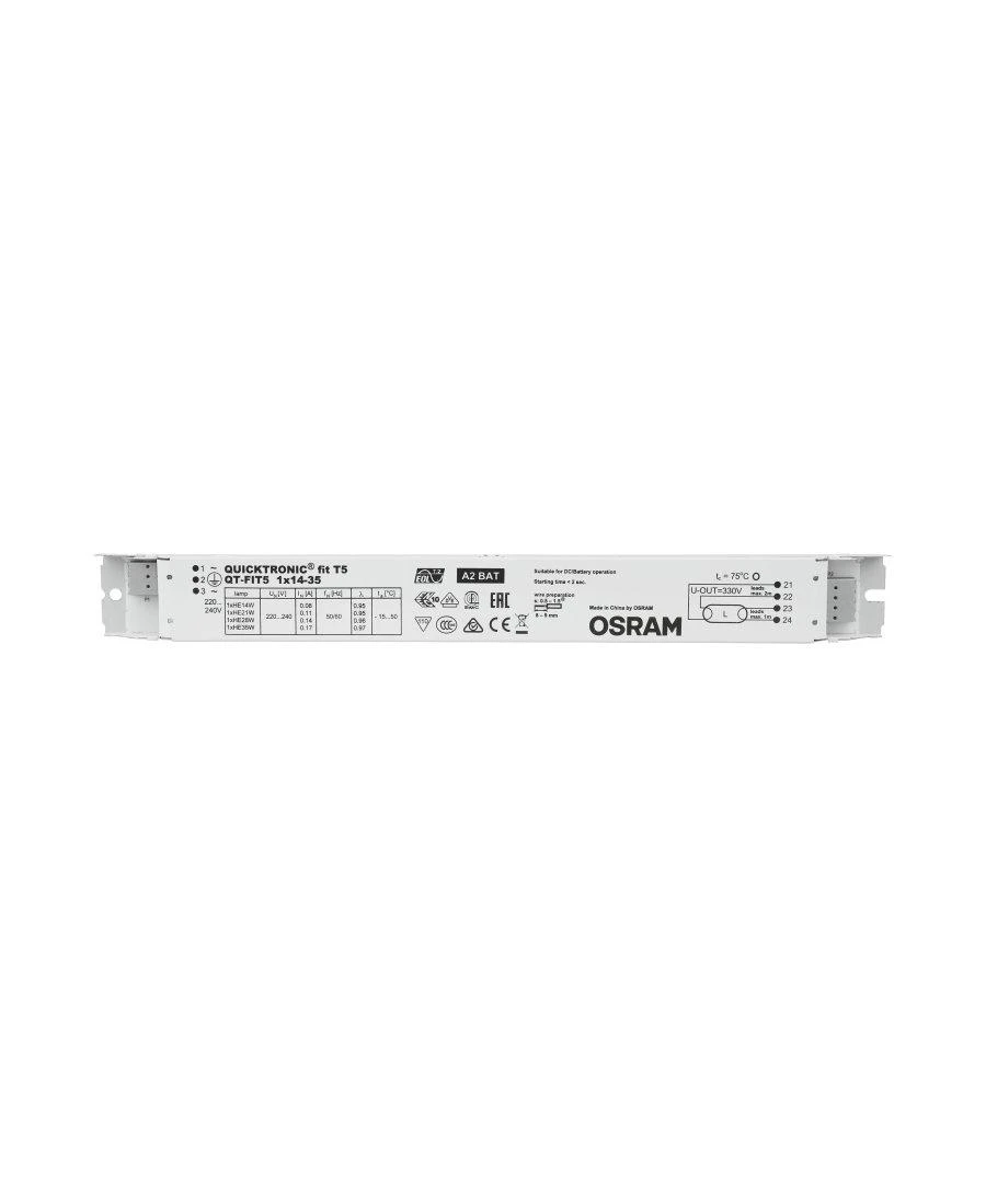 Osram QT-FIT5 1X14…35 - 50000 h - -15 - 50 °C - 198 - 264 V - 50/60 Hz - 24 A - 30 mm