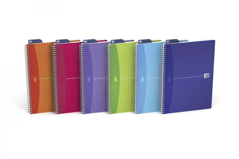 Sąsiuvinis su spirale OXFORD MY COLOURS, A4, 90 lapų, langeliai