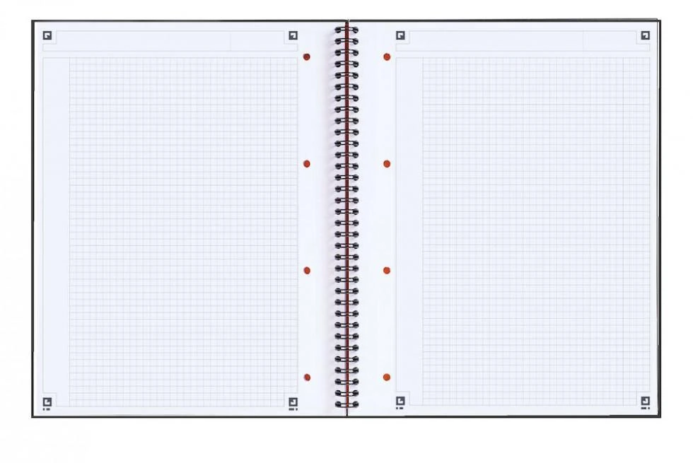 Sąsiuvinis su spirale OXFORD INTERNATIONAL NOTEBOOK, A4+, 80 lapų, langeliai