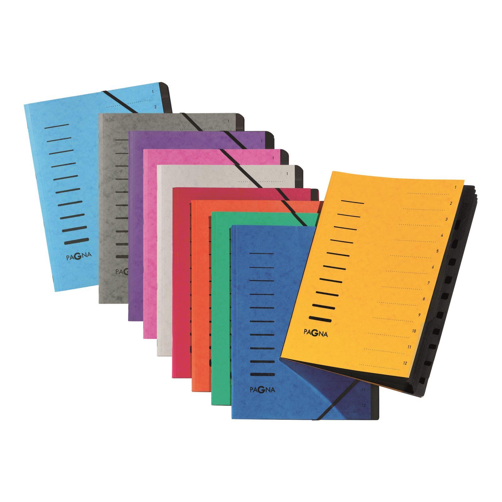 Laikiklis Pagna Folder 12 Fächer 1-12 baltas