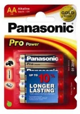 Panasonic Pro AA baterijos pakuotėje