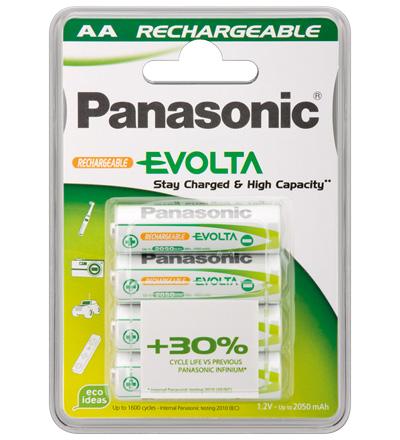 Panasonic Batteries 1x4 Panasonic NiMH Mignon Accu AA 1900 mAh Paruoštas naudoti