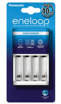 Panasonic eneloop Basic baterijų įkroviklis 2 arba 4 AA/AAA