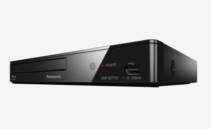 Vaizdo grotuvas „Panasonic Blu-ray“ diskų grotuvas DMP-BDT167EG, Xvid, MKV, MP4, FLAC, MP3, AAC, ALAC, DSD, „Wi-Fi“, USB jungtis